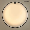 35W LED sieninis šviestuvas HOOP 80, juodas, 3000K