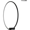 35W LED sieninis šviestuvas HOOP 80, juodas, 3000K