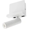 3,5W LED sieninis šviestuvas PANEL, baltas, 3000K, su USB