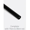 Lubinis šviestuvas 35W ventiliatorius su dimeriuojamu 22W LED šviestuvu, juodas, 3000/4000/5500K, 6302/B/V