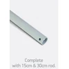 Lubinis šviestuvas 35W ventiliatorius su dimeriuojamu 22W LED šviestuvu, baltas/šviesaus medžio sp., 3000/4000/5500K, 6308L/W/V