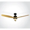 Lubinis šviestuvas 35W ventiliatorius su dimeriuojamu 22W LED šviestuvu, juodas/šviesaus medžio sp., 3000/4000/5500K, 6308L/B/V