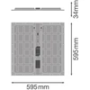 Ledvance 36W / 31W / 26W / 22W LED panelė PANEL PROTECT, 3000K