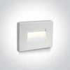 3,6W LED įleidžiamas sieninis lauko šviestuvas, baltas, 3000K, 68064/W/W
