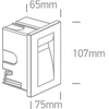 3,6W LED įleidžiamas sieninis lauko šviestuvas, antracito sp., 3000K, 68062/AN/W