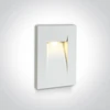 3,6W LED įleidžiamas sieninis lauko šviestuvas, baltas, 3000K, 68062/W/W