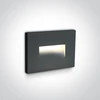 3,6W LED įleidžiamas sieninis lauko šviestuvas, antracito sp., 3000K, 68064/AN/W