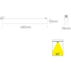 36W LED linijinis bėgelio šviestuvas, juodas, 3000/4200/6500K, 65028BT/B/V
