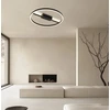 36W LED lubinis šviestuvas MALVINA, juodas, 3000K, 4348400