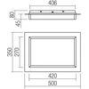 Lubinis šviestuvas 36W LED paviršinis šviestuvas PERIMETRO, juodas, 3000/4000/6500K