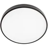 Lubinis šviestuvas 36W LED plafonas KNOB, matinės juodos sp., 3000/6500K