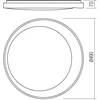Lubinis šviestuvas 36W LED plafonas PADDY, matinės baltos/aukso sp., 4000K
