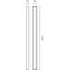 36W LED sieninis šviestuvas HORIZON, juodas, 3000/4000K, IP44, 01-3794