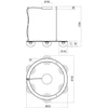 37,2W LED pakabinamas šviestuvas SINCLAIR, matinės aukso sp./skaidrus, 3000K, dimeriuojamas, 01-3247