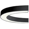 37W LED lubinis šviestuvas SEMI, juodas, 3000K, 1000mm, 3918-0110-3-B-N