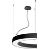 37W LED pakabinamas šviestuvas SEMI, juodas, 3000K, PUSH, 1000mm, 3918-0010-3-B-D4