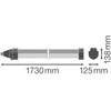 38W LED linijinis šviestuvas DP MAX 1500, pilkas, 3000K, IP69