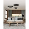 38W LED lubinis šviestuvas ALISO, juodas, 2700/3000/4000K, dimeriuojamas, P3742074NDP
