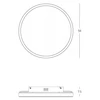 38W LED lubinis šviestuvas, šlifuoto aukso sp., 2700/3000/4000K, dimeriuojamas, 25164