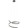 38W LED pakabinamas šviestuvas SCROLL, juodas, 3000/4000/6000K, dimeriuojamas, 01-4015