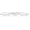 Lubinis šviestuvas Italux 38W LED paviršinis šviestuvas NATANO, juodas, 3000K