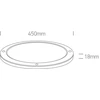 Lubinis šviestuvas 38W LED plafonas, baltas, 3000K, 62038F/W/W