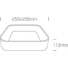 Lubinis šviestuvas 38W LED vidaus plafonas, baltas, 2700/3000/4000K, dimeriuojamas, 62132NA/W/V