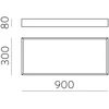 39W LED lubinis šviestuvas MUNICH, baltas, 2700/3000/4000K, P3759272B