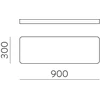 39W LED lubinis šviestuvas TURIN, baltas, 2700/3000/4000K, dimeriuojamas, P3761272BDP