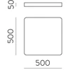 39W LED lubinis šviestuvas TURIN, baltas, 2700/3000/4000K, P3761172B