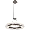 39W LED pakabinamas šviestuvas ALBA, šlifuotos pilkos sp./skaidrus, 3000K, 4337000