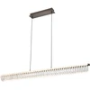 39W LED pakabinamas šviestuvas ALBA, šlifuotos pilkos sp./skaidrus, 3000K, 4337100