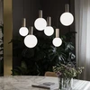 39W LED pakabinamas šviestuvas ODEON, pilkos/baltos sp., 3000K, 349220