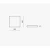 39W LED panelė AGAT CLEAN-ECO, 60x60cm, balta, 4000K, IP65