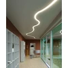 39W LED paviršinis/pakabinamas šviestuvas XFREE S, juodas, 3000K