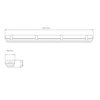 39W LED šviestuvas WARS 1x120 4000K
