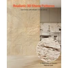 VEVOR 3D sienų plokštės 4 vnt 120x60 cm akmens imitacijos geltonos