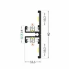 3m LED juostos profilio BACK10, baltas