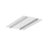 3m LED juostos profilio WALLE12 dangtelis, neanoduotas aliuminis