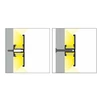 3m LED juostos profilis BACK10 A/UX, anoduotas aliuminis