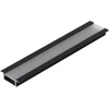 3m LED juostos profilis BEGTIN12 J/S, juodai anoduotas