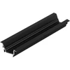 3m LED juostos profilis DIAGONAL14 F/TY, juodai anoduotas