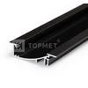 3m LED juostos profilis FLAT8 H/UX, juodai anoduotas