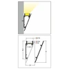 3m LED juostos profilis WALLE12 BCD, anoduotas aliuminis