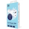 3Mk apsaugos priedai - 3mk automobilinis įkroviklis 20W PD3.0 QC 3.0 USB 1A1C Baltas MM