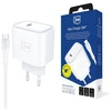 3Mk apsaugos priedai - 3mk Rayo įkroviklis 20W PD3.0 PPS USB 1C + laidas C-C 3A 60W Baltas