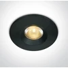 3W COB LED įleidžiamas šviestuvas, 3000K, IP65, juodas, 10103M/B/W