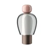 3W LED įkraunamas stalo šviestuvas EASY PEASY FLAMINGO, rožinės/pilkos/bronzos sp., 2700-3300K, dimeriuojamas