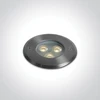3W LED įleidžiamas į žemę šviestuvas, plieno sp., 3000K, IP67, dimeriuojamas, 69076A/W