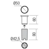 3W LED įleidžiamas lauko šviestuvas XPI, baltas, 3000K, IP65, 90044